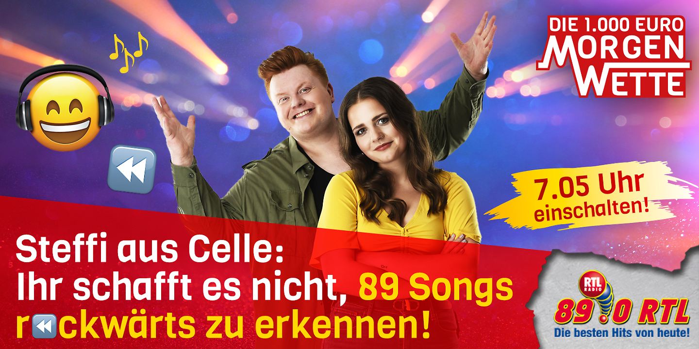 1.000 Euro 89 Songs rückwärts erkennen 89.0 RTL