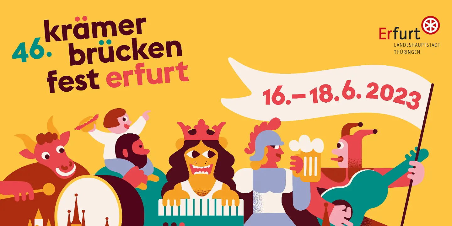 Kraemerbrueckenfest 2023 Erfurt Plakat